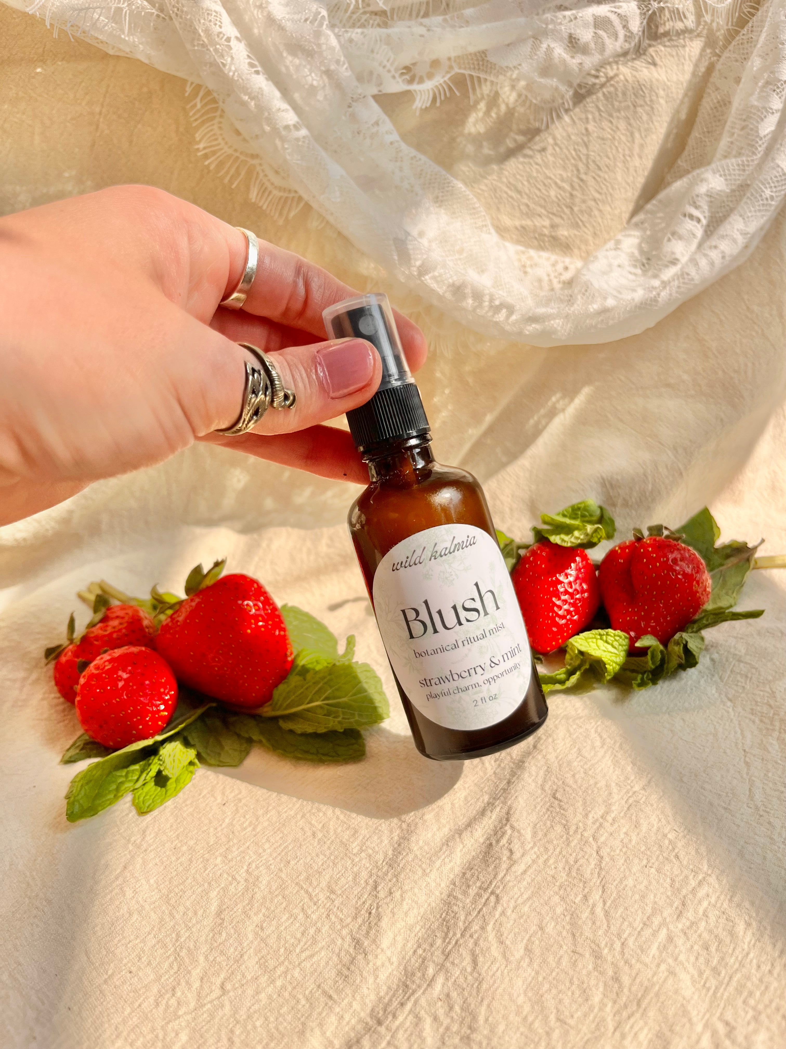 Blush ritual mist: playful charm, opportunity
